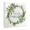 Stupell Industries Happy Place Wreath Wall Plaque Art Design by Anne Bailey